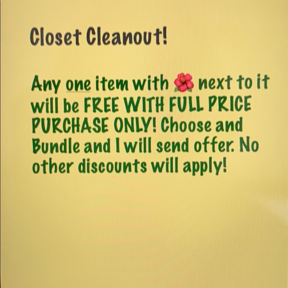 🌺 Closet Cleanout